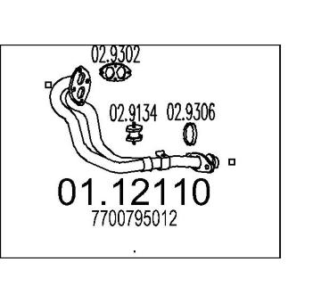 Výfuková trubka MTS 01.12110