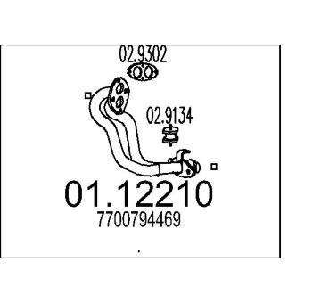 Výfuková trubka MTS 01.12210