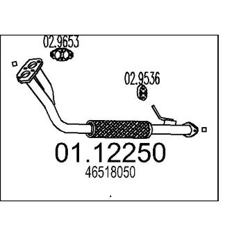 Výfuková trubka MTS 01.12250