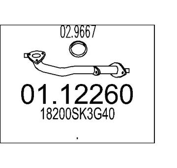 Výfuková trubka MTS 01.12260