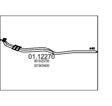 Výfuková trubka MTS 01.12270