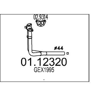 Výfuková trubka MTS 01.12320