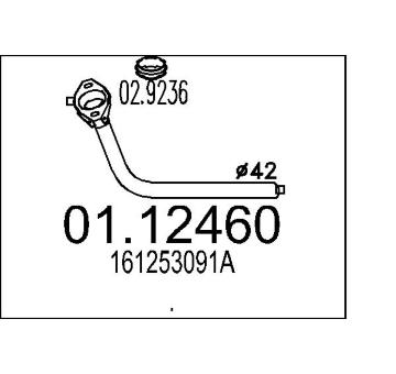 Výfuková trubka MTS 01.12460