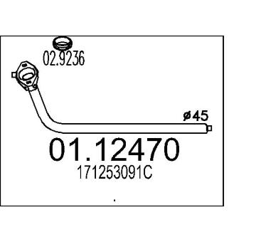 Výfuková trubka MTS 01.12470
