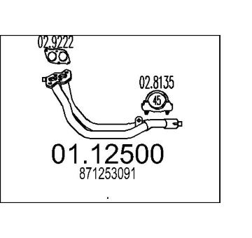 Výfuková trubka MTS 01.12500