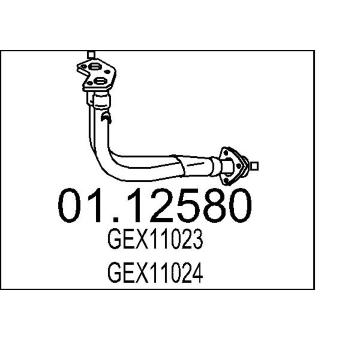 Výfuková trubka MTS 01.12580