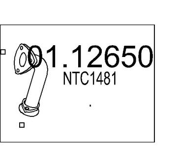 Výfuková trubka MTS 01.12650