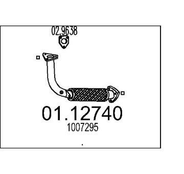 Výfuková trubka MTS 01.12740