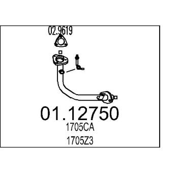 Výfuková trubka MTS 01.12750