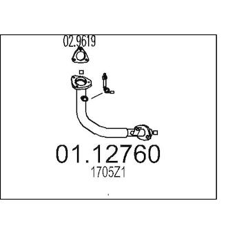 Výfuková trubka MTS 01.12760