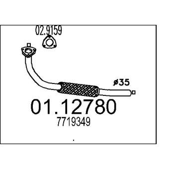 Výfuková trubka MTS 01.12780