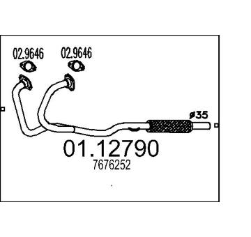 Výfuková trubka MTS 01.12790
