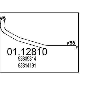 Výfuková trubka MTS 01.12810