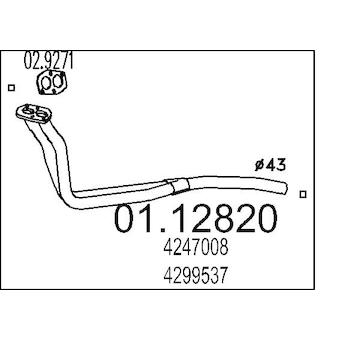 Výfuková trubka MTS 01.12820