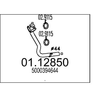 Výfuková trubka MTS 01.12850