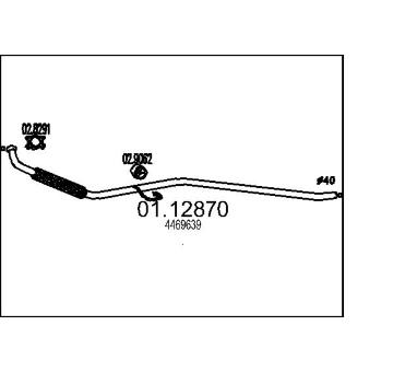 Výfuková trubka MTS 01.12870