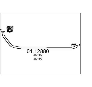 Výfukové potrubie MTS 01.12880