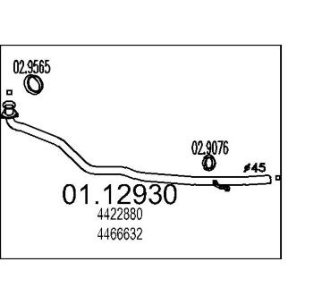 Výfuková trubka MTS 01.12930