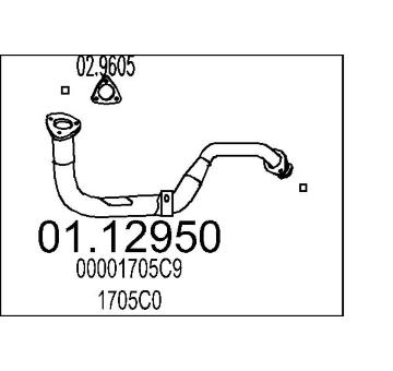 Výfuková trubka MTS 01.12950