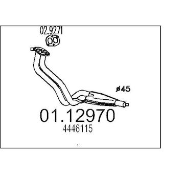 Výfuková trubka MTS 01.12970