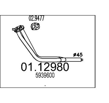 Výfuková trubka MTS 01.12980