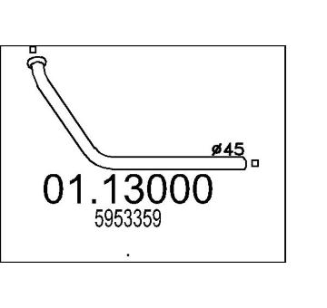 Výfuková trubka MTS 01.13000