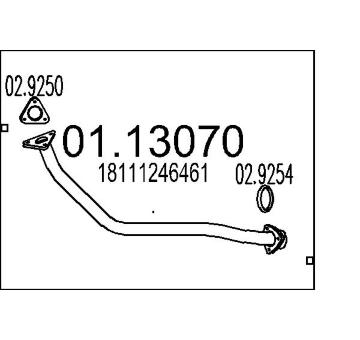 Výfuková trubka MTS 01.13070