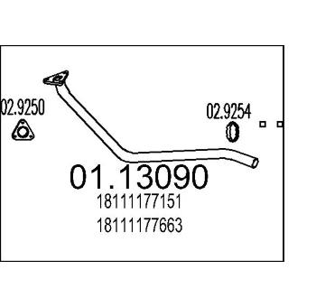 Výfuková trubka MTS 01.13090