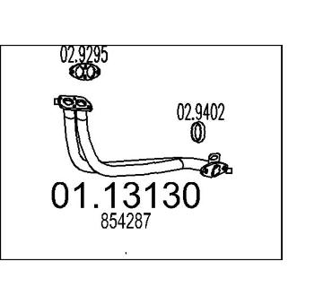 Výfuková trubka MTS 01.13130