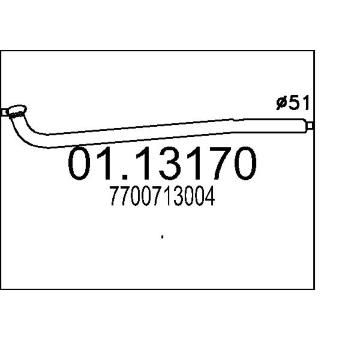 Výfuková trubka MTS 01.13170