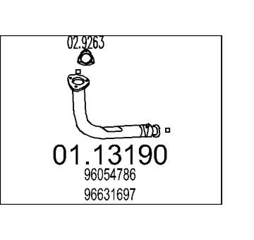 Výfuková trubka MTS 01.13190