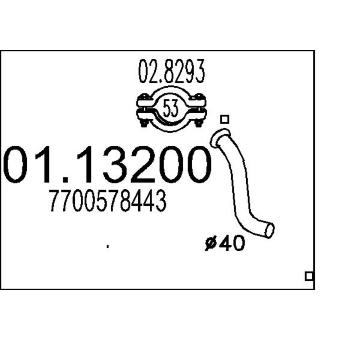 Výfuková trubka MTS 01.13200