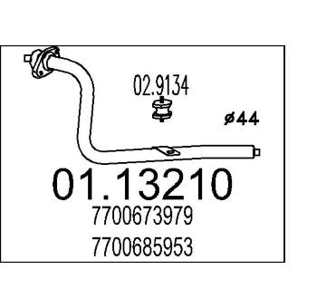 Výfuková trubka MTS 01.13210