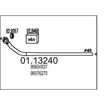 Výfuková trubka MTS 01.13240