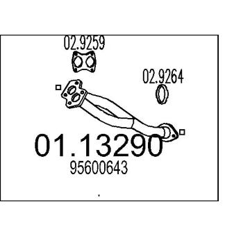 Výfuková trubka MTS 01.13290