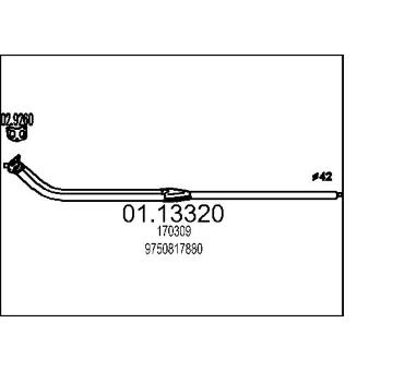 Výfuková trubka MTS 01.13320