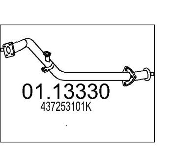 Výfuková trubka MTS 01.13330