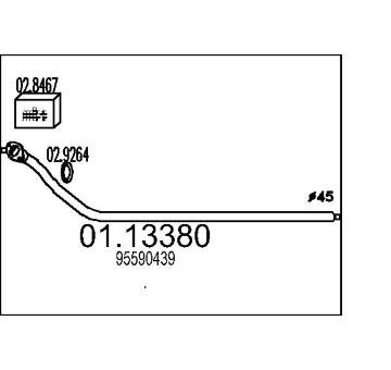 Výfuková trubka MTS 01.13380