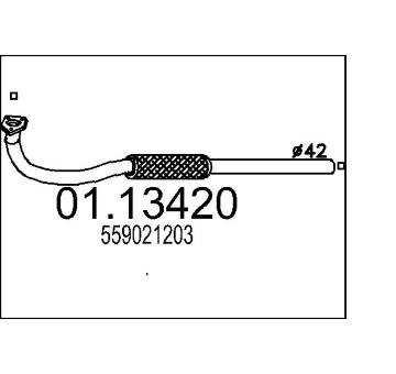 Výfuková trubka MTS 01.13420
