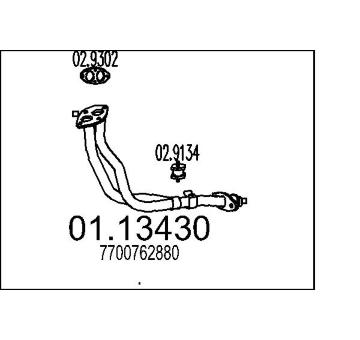 Výfuková trubka MTS 01.13430
