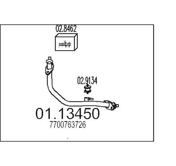 Výfuková trubka MTS 01.13450