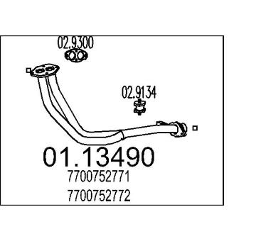 Výfuková trubka MTS 01.13490