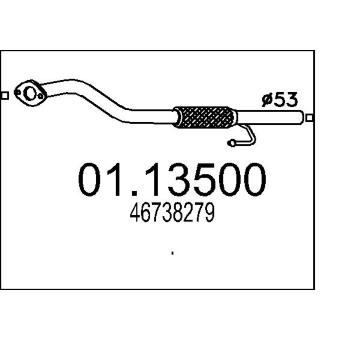 Výfuková trubka MTS 01.13500