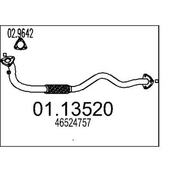 Výfuková trubka MTS 01.13520