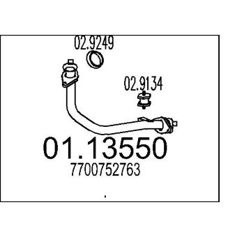 Výfuková trubka MTS 01.13550