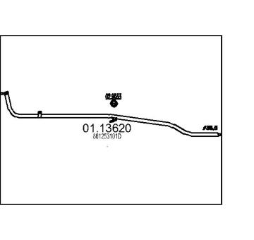 Výfuková trubka MTS 01.13620