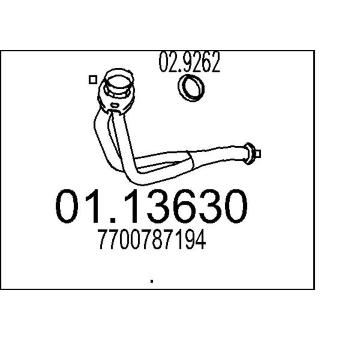 Výfuková trubka MTS 01.13630
