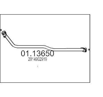 Výfuková trubka MTS 01.13650