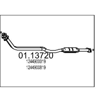 Výfuková trubka MTS 01.13720