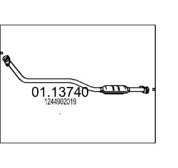 Výfuková trubka MTS 01.13740